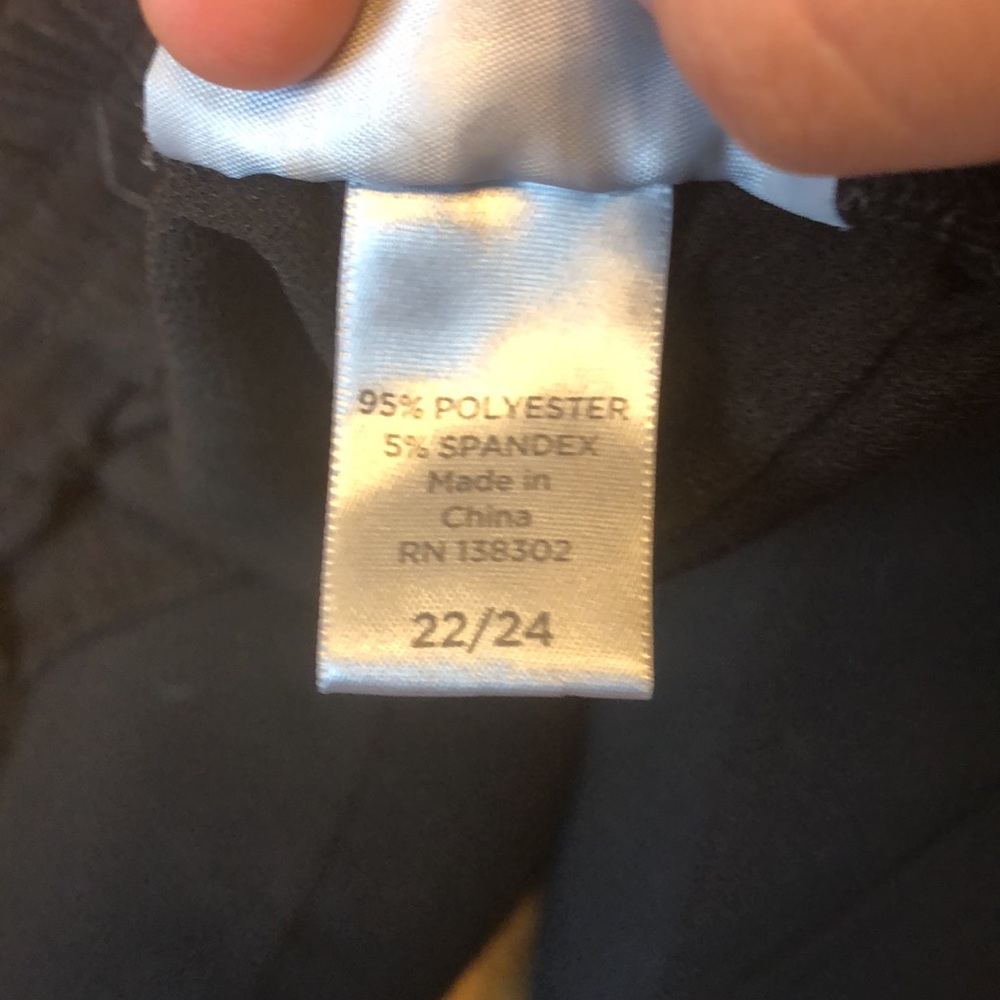 Avenue VIP Knits pants straight leg black 22/24 - Picture 3 of 5